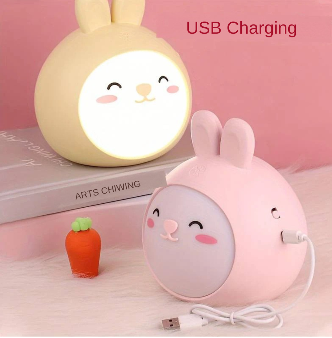 Soft glow CuddlePaw LED kids lamp, a comforting and cute sleep aid for peaceful nights.