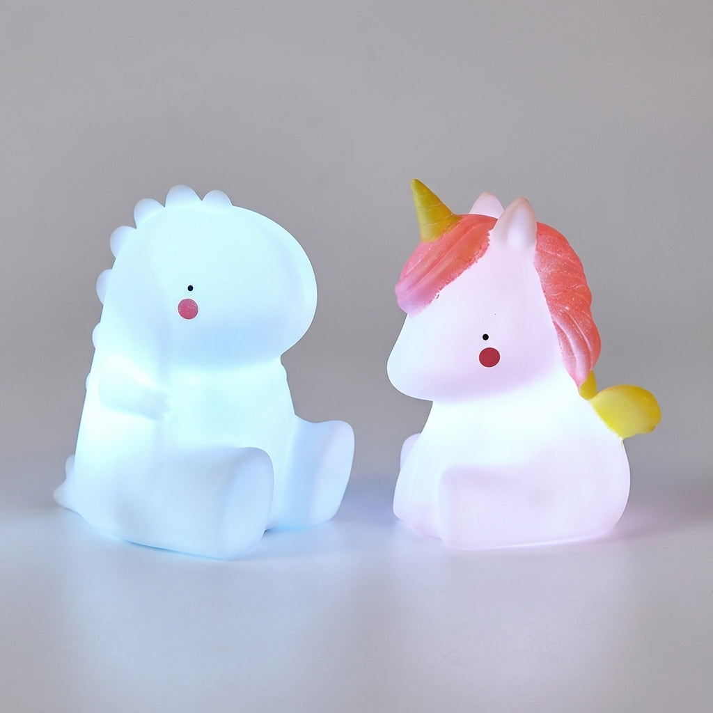 Children's animal night light, a charming Dreamasaur LED lamp for a cozy bedroom atmosphere.