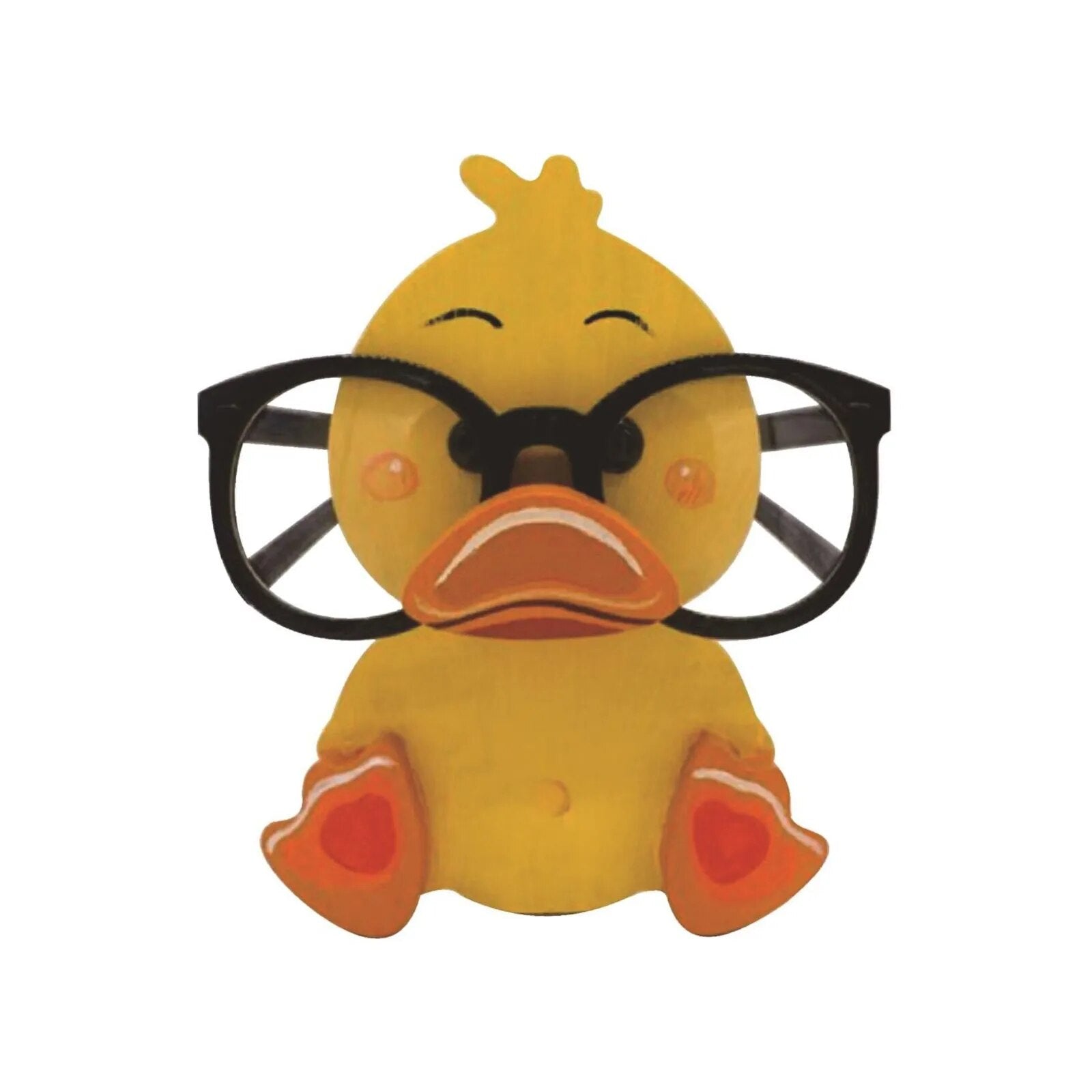 Cute wooden animal eyeglass holder, perfect for desk organization & unique spectacle stand.