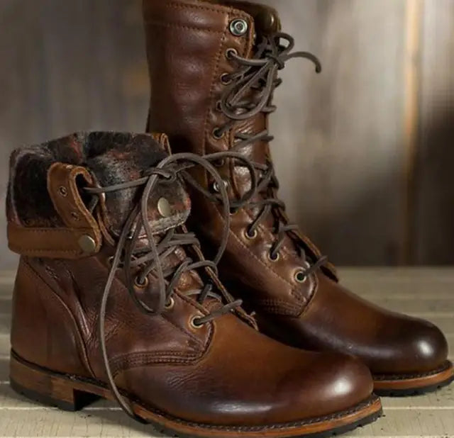 Cozy women's insulated dark brown ankle boots. Comfortable everyday footwear for walking, casual wear, and winter warmth.