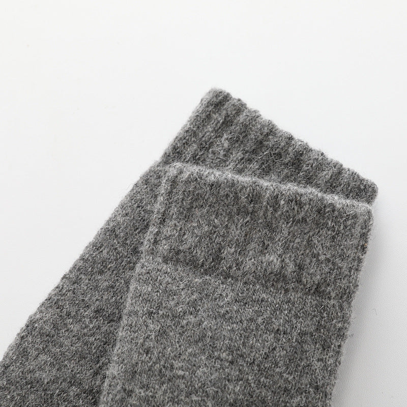 One size dark gray cozy unisex socks for men & women, perfect for warmth, comfort, and lounging.