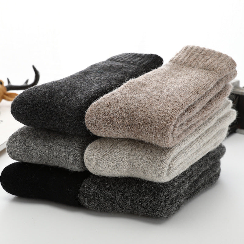 Plush black unisex socks, one size, offering ultimate cozy comfort & warmth for everyday footwear.