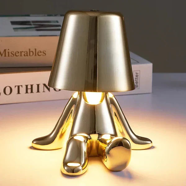Cordless LED table lamp, rechargeable and dimmable, perfect for accent lighting.