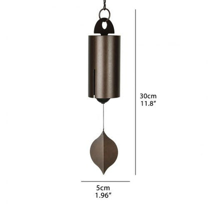 Peaceful deep resonance wind chime, a unique sound accent for home & garden, thoughtful gift idea.