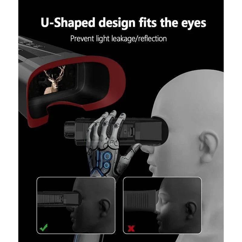Infrared night vision digital binoculars, ideal for full-color viewing in low-light conditions