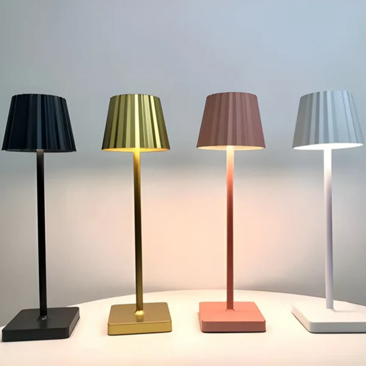 Versatile touch table lamp, dimmable LED lighting for both indoor and outdoor modern decor.