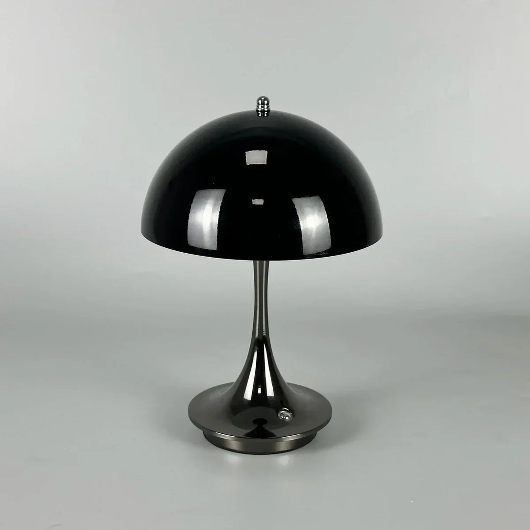 Portable BloomGlow flower bud lamp, dimmable & rechargeable, excellent for wireless accent lighting.