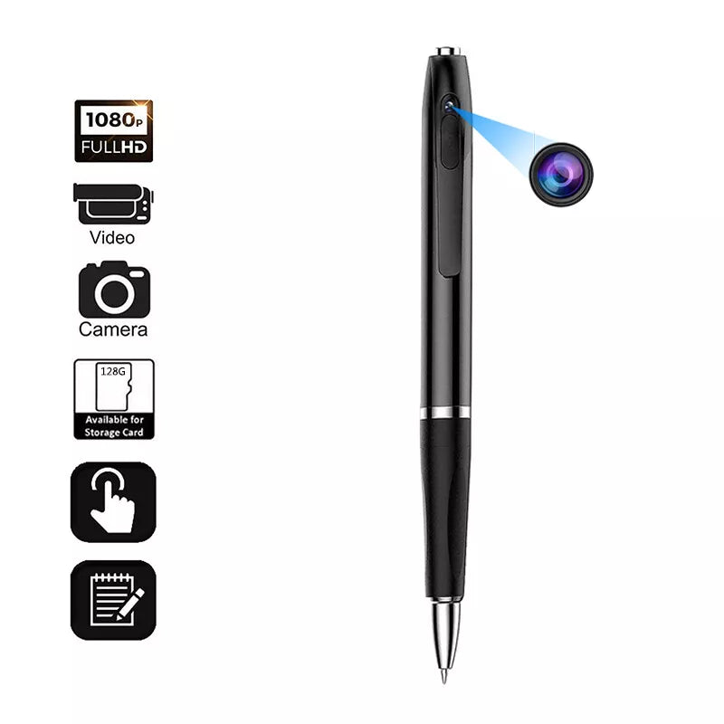 Micro cam pen for conferences, recording important meetings with clear HD video and digital voice.