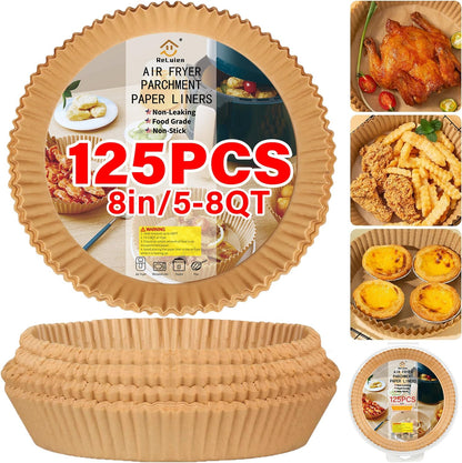 Air fryer non-stick baking liners. A disposable kitchen essential for hassle-free cooking & no-scrub cleanup.