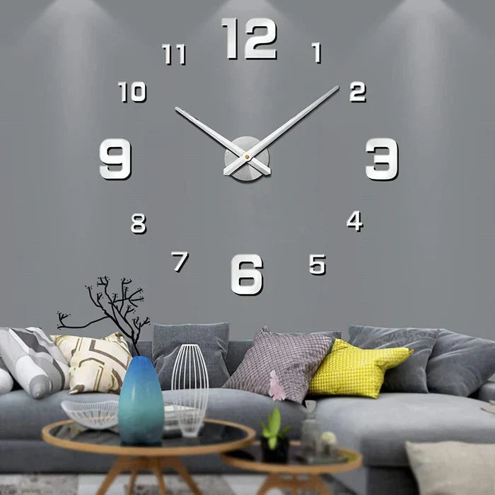 Customizable acrylic DIY wall clock, adding a modern touch to any room.