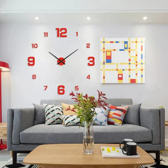 DIY modern wall clock for enhancing home decor, easy to assemble and customize.