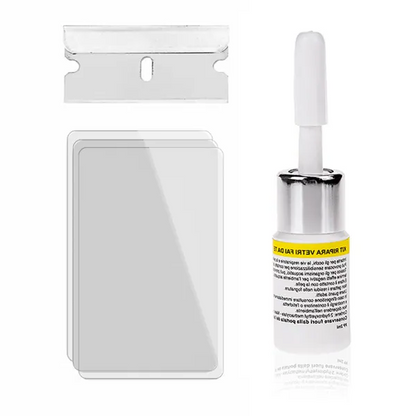 Comprehensive screen crack repair kit for phones, fixing chips & cracks on device glass. Essential DIY phone repair.