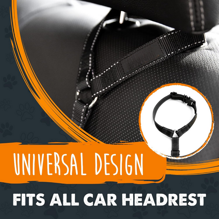 Pet safety car seatbelt for dogs. Durable & adjustable for secure, comfortable canine travel.