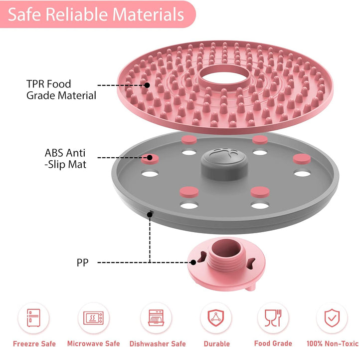 Puppy training dog lick mat, a durable slow feeder for pet care & anxiety relief.