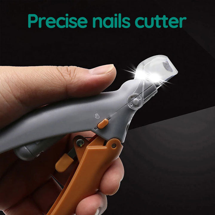 Ergonomic pet nail clippers with LED & quick sensor ensuring safe, stress-free trimming.