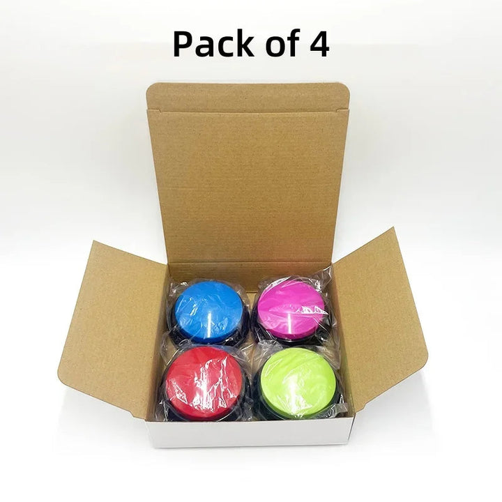 Educational dog talking buttons, a key dog gadget for pet learning & vocal communication skills.