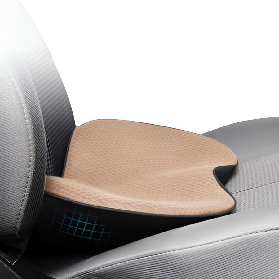 Premium Car Seat Booster: Ergonomic memory foam cushion for ultimate driving comfort & back support.