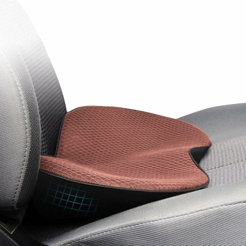 Elevating Car Seat Cushion: Provides shorter drivers an enhanced view of the road, improves posture.