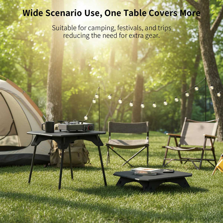 Dual-Height Lightweight Folding Camping Table