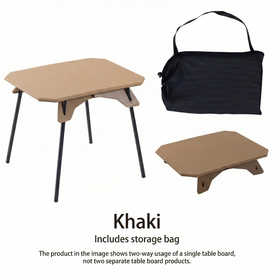 Dual-Height Lightweight Folding Camping Table