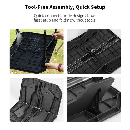 Dual-Height Lightweight Folding Camping Table