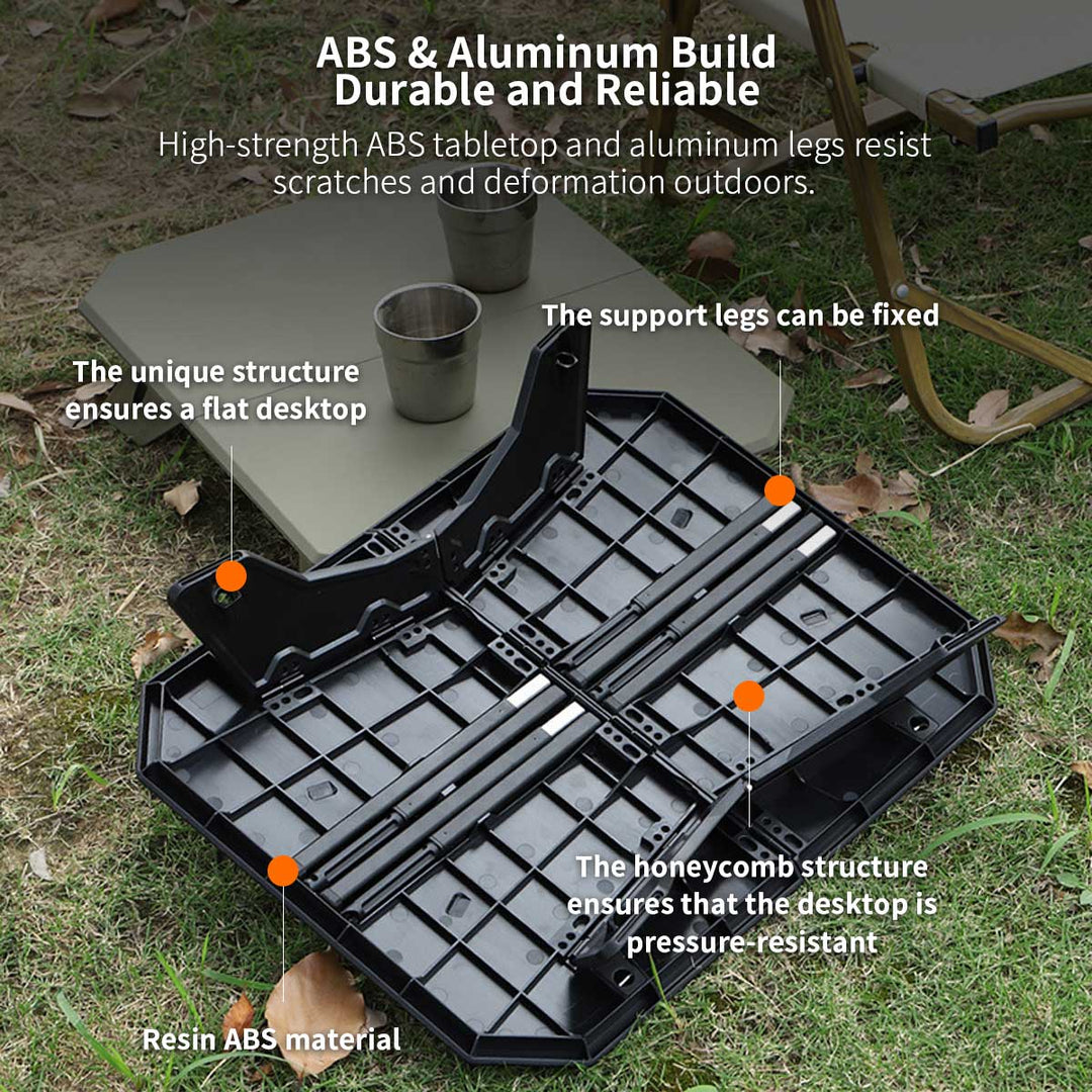 Dual-Height Lightweight Folding Camping Table