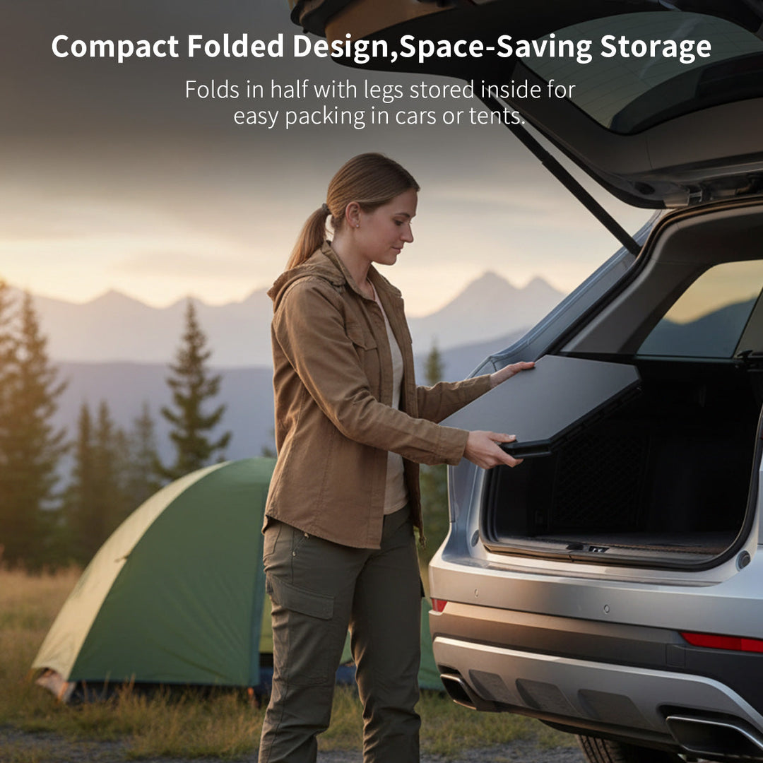 Dual-Height Lightweight Folding Camping Table