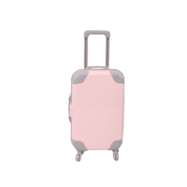 Pretend play doll luggage, 18-inch size, a durable accessory for kids' travel games.