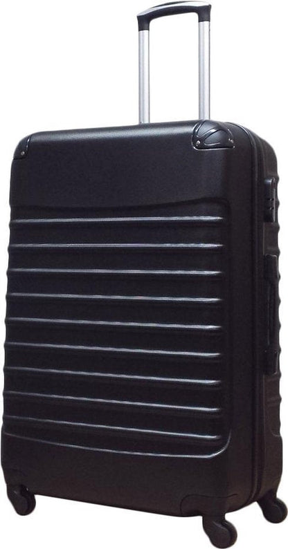 Adventure-ready 2-piece ABS hardshell luggage set, durable & lightweight spinner suitcases.