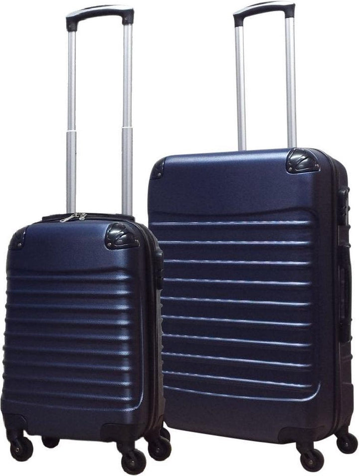 Hardshell ABS 2-piece luggage set, durable & lightweight spinner suitcases for easy travel.