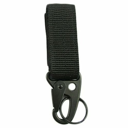 Outdoor tactical gear clip two-pack, versatile key holder for belts and backpacks