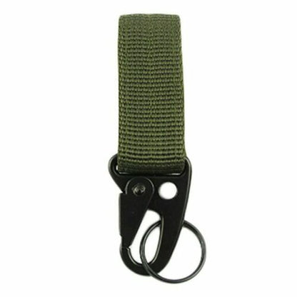 Unisex tactical belt key clip, 2-pack, built for rugged outdoor and hiking use