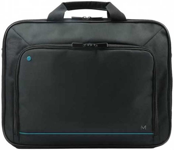 Durable blue clamshell laptop briefcase for 14-15.6 inch devices. Unisex design with protective padding for commute.