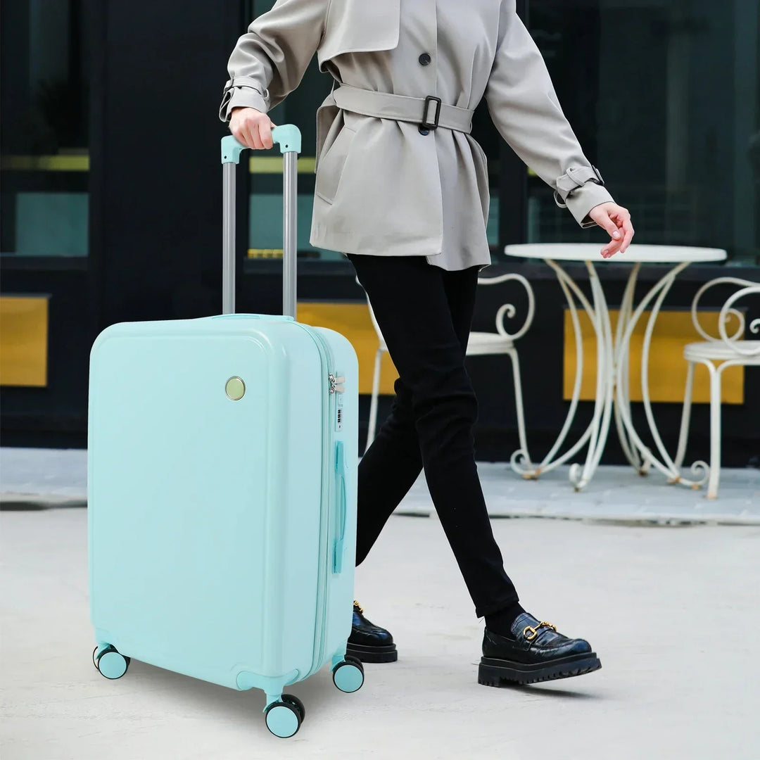 Secure Vienna Duo hard shell travel luggage set, durable and airport friendly suitcases.