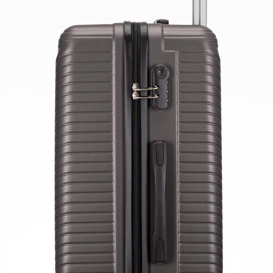 Secure hardshell travel bag with integrated TSA lock & spinner wheels. Durable luggage for peace of mind.