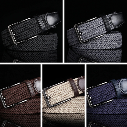 Essential men's braided belt, durable & comfortable. A perfect classic accessory or gift for him for lasting style.