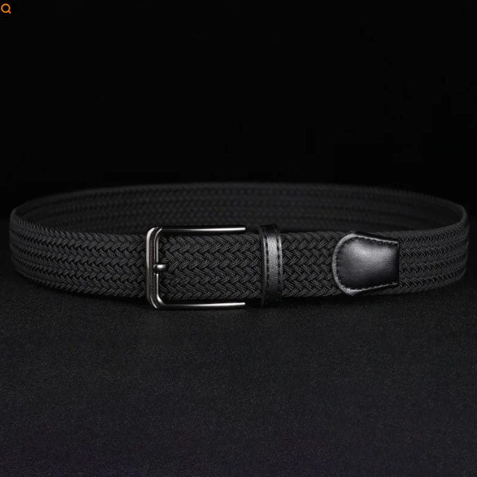 Classic men's braided belt, perfect for everyday style & comfort. Durable woven design, great gift for him.