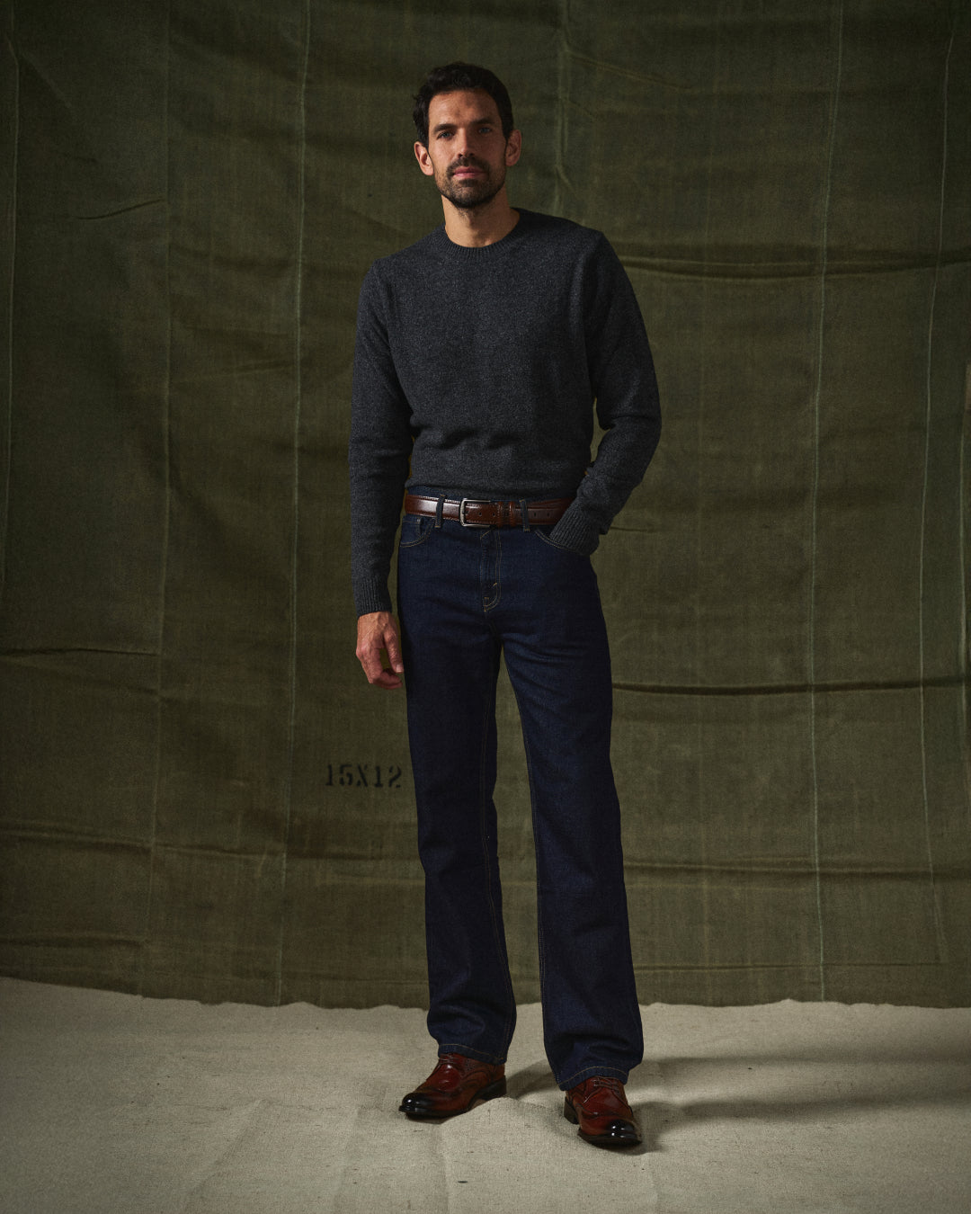 Deep maroon men's full-grain leather belt, a durable and distinctive accessory for stylish men.