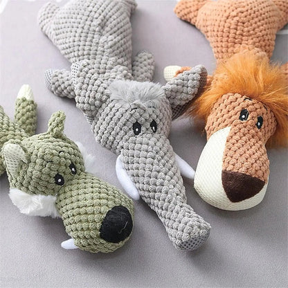 Robust plush chew toy for large dogs & aggressive chewers; a durable, essential pet supply.