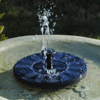 Eco-friendly solar pond fountain, ideal water feature & garden decor for any outdoor pond.