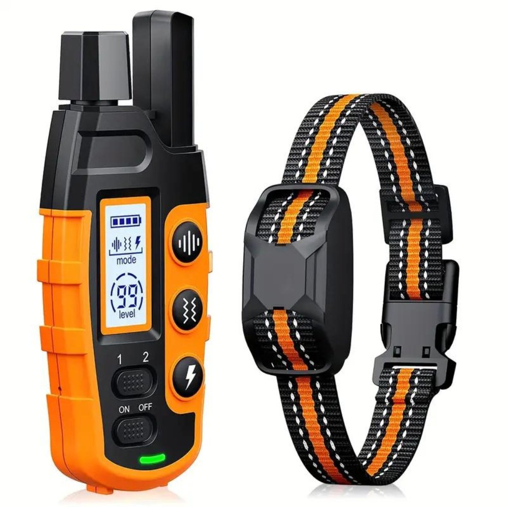 Effective remote dog training collar for behavior correction. Waterproof & rechargeable e-collar for obedience training.