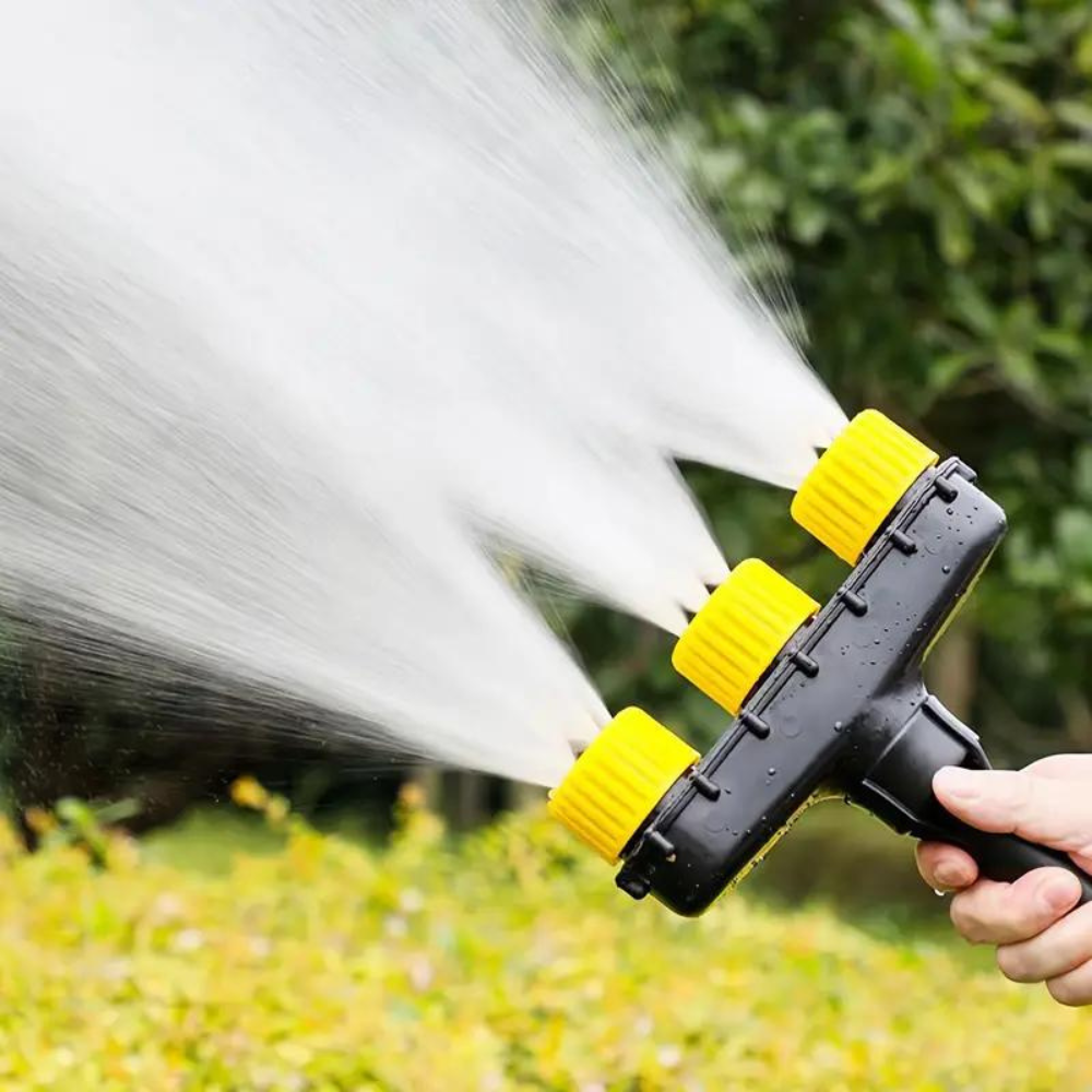 Efficient garden atomizer nozzle for versatile watering and cleaning tasks.