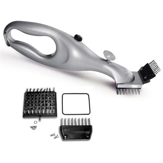Spotless grill cleaning with this effective BBQ steam brush, perfect for any outdoor cooker.