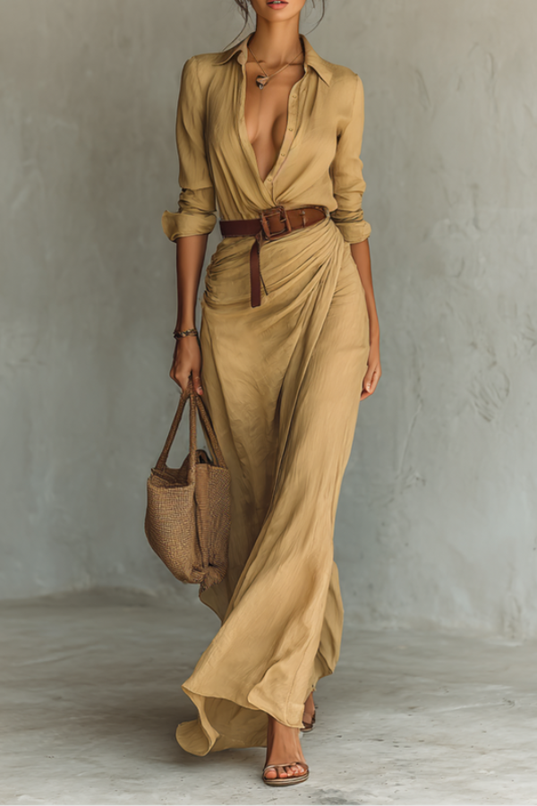 Versatile women's long maxi dress, ideal for effortless everyday wear & casual summer outings. Flowy & comfortable.