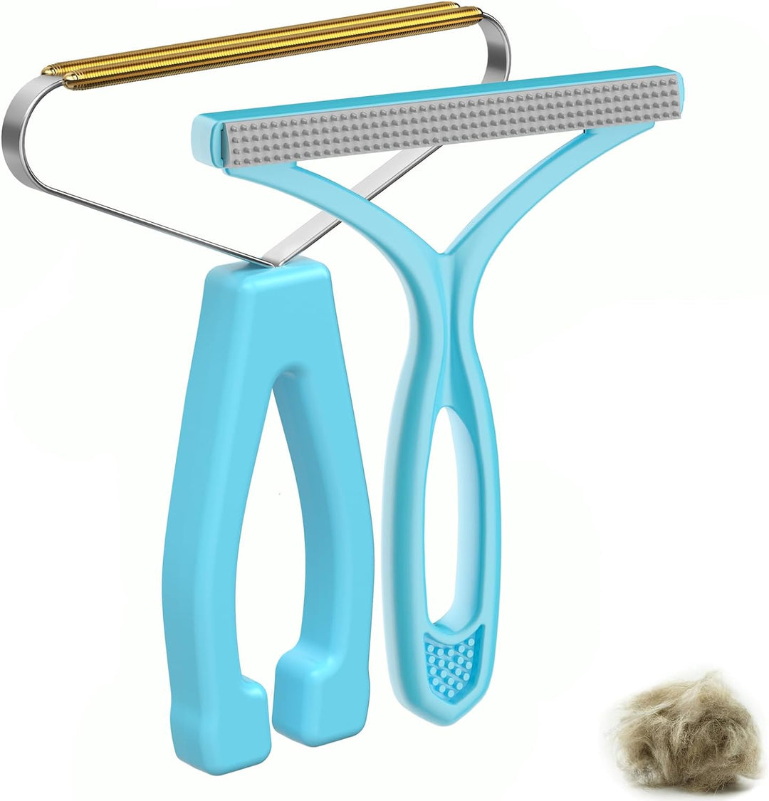 Effortless pet hair remover tool for carpets & upholstery. Removes dog & cat hair quickly from home surfaces.