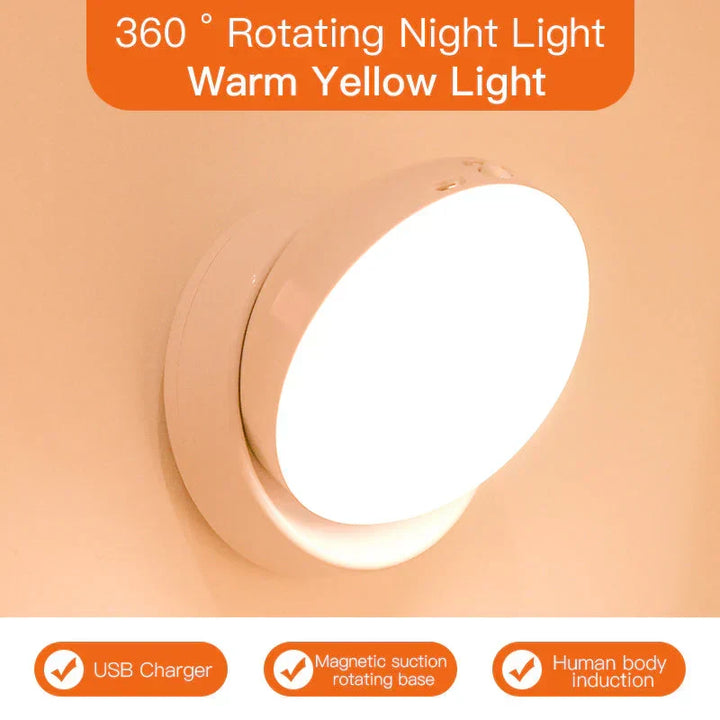 Elara motion sensor LED night light, smart lighting for safe hallways, energy-saving home decor.