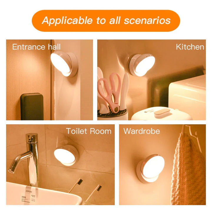 Energy-saving Elara LED night light with motion sensor, smart lighting for home safety & easy install.