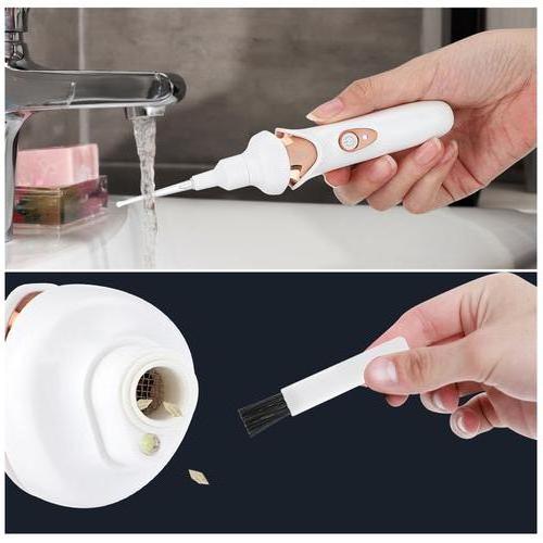 Portable electric ear vacuum for easy & safe wax removal. USB rechargeable, gentle ear cleaner for hygiene.