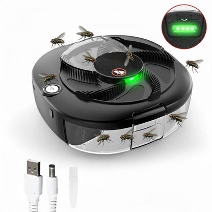 Electric fly trap for indoor pest control. Chemical-free, silent operation, rechargeable insect killer.