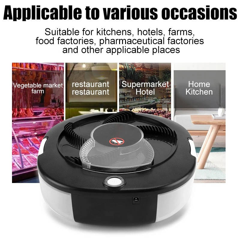 Rechargeable electric fly trap, offers chemical-free pest control. Automatic & silent for home.